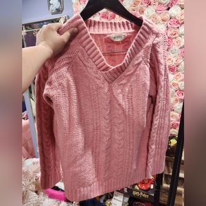 Pink sweater size m/l